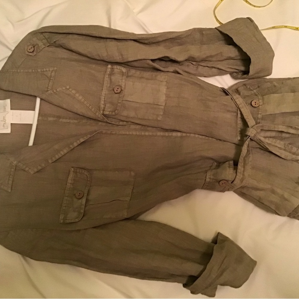 London Jean thin 100% linen safari jacket